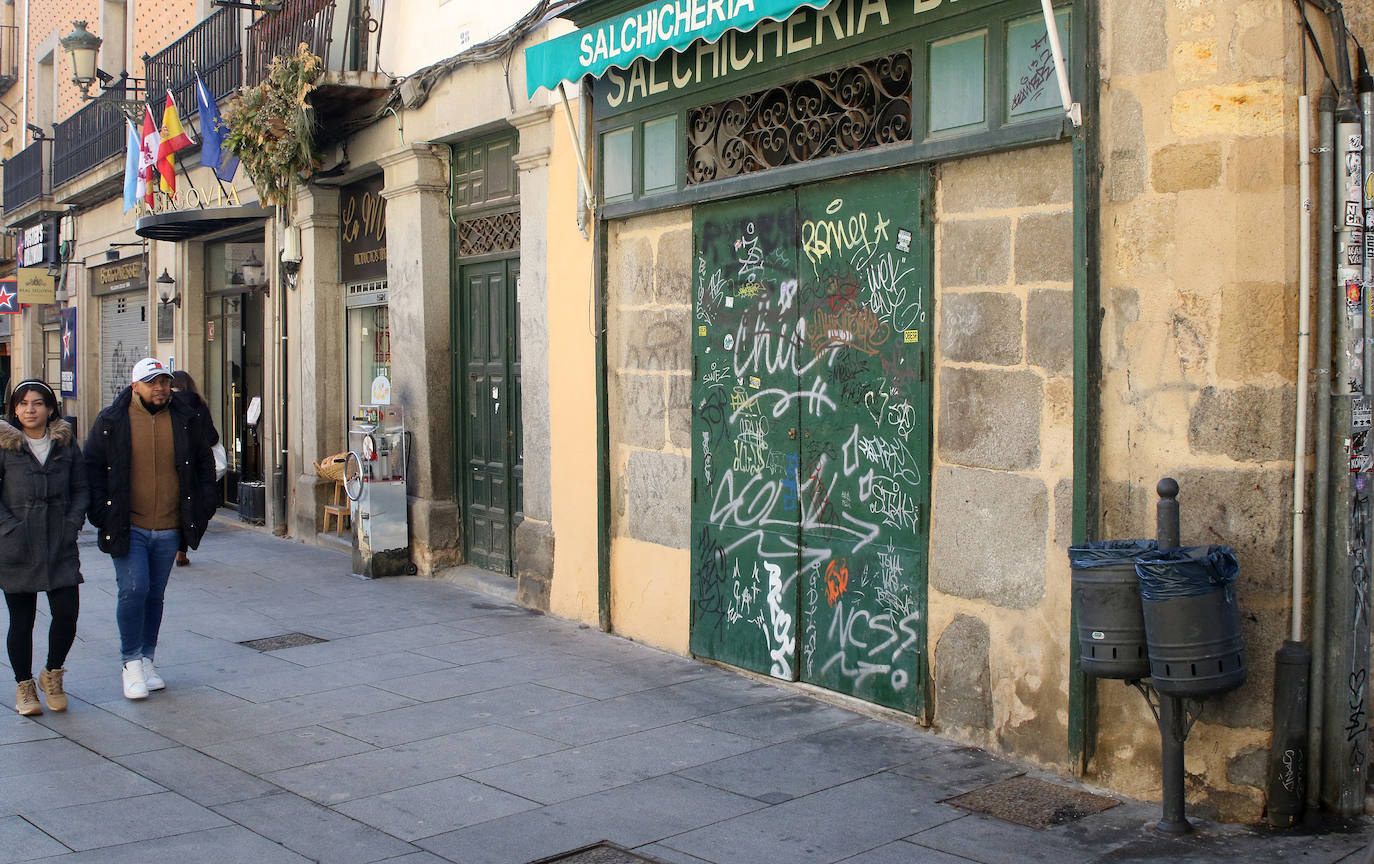 Pintadas por las calles de Segovia. 