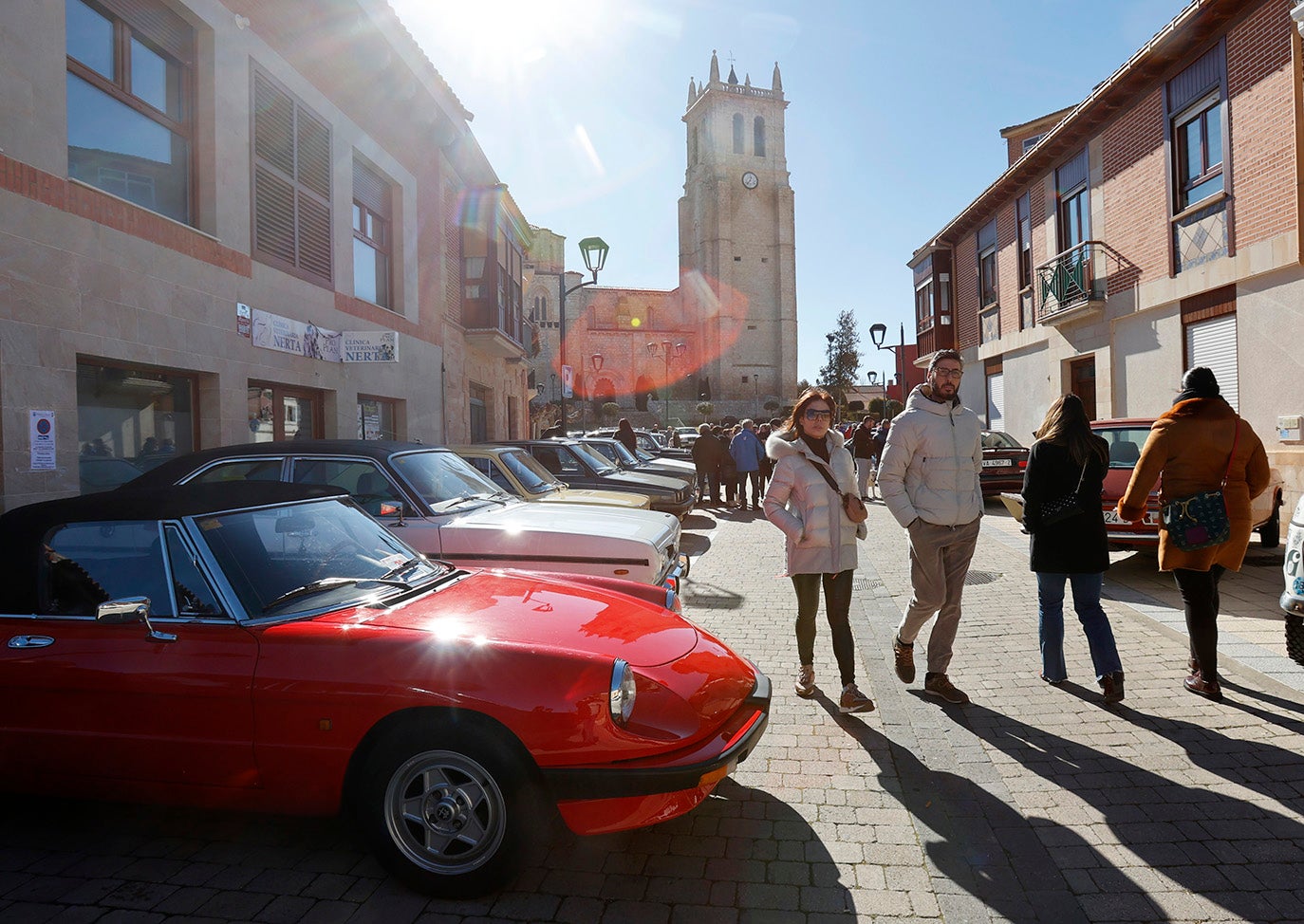 Coches clásicos en Villamuriel de Cerrato