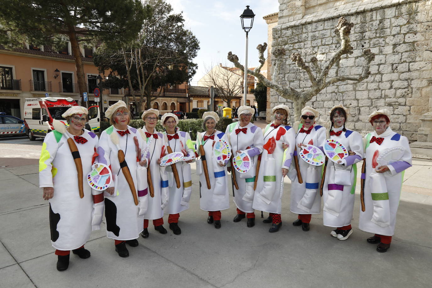 Un momento del desfile de carnaval en Tudela de Duero. 