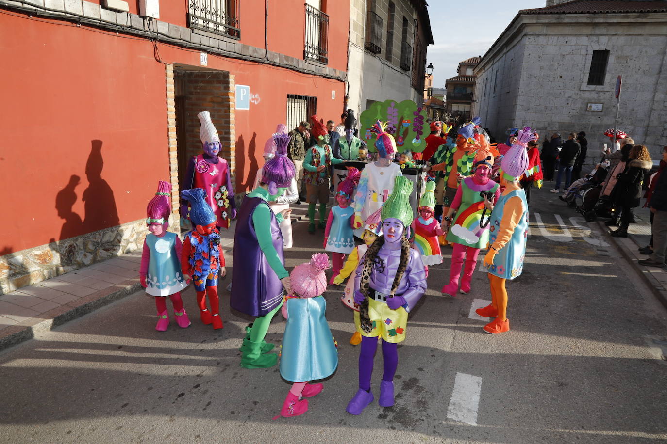 Un momento del desfile de carnaval en Tudela de Duero. 