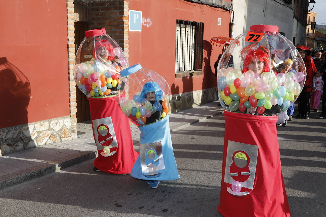 Un momento del desfile de carnaval en Tudela de Duero. 