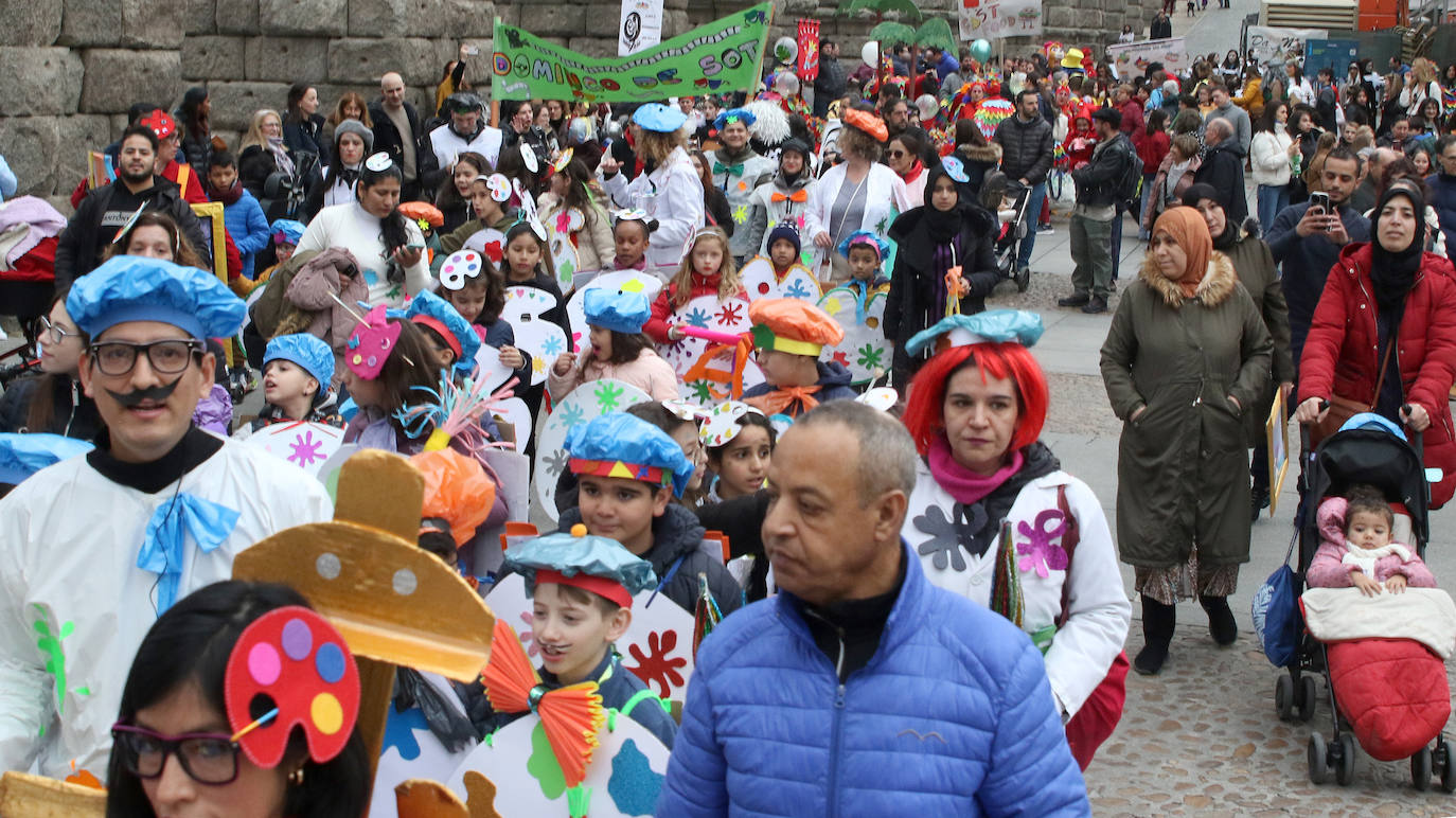 Desfile infantil en el Carnaval de Segovia. 