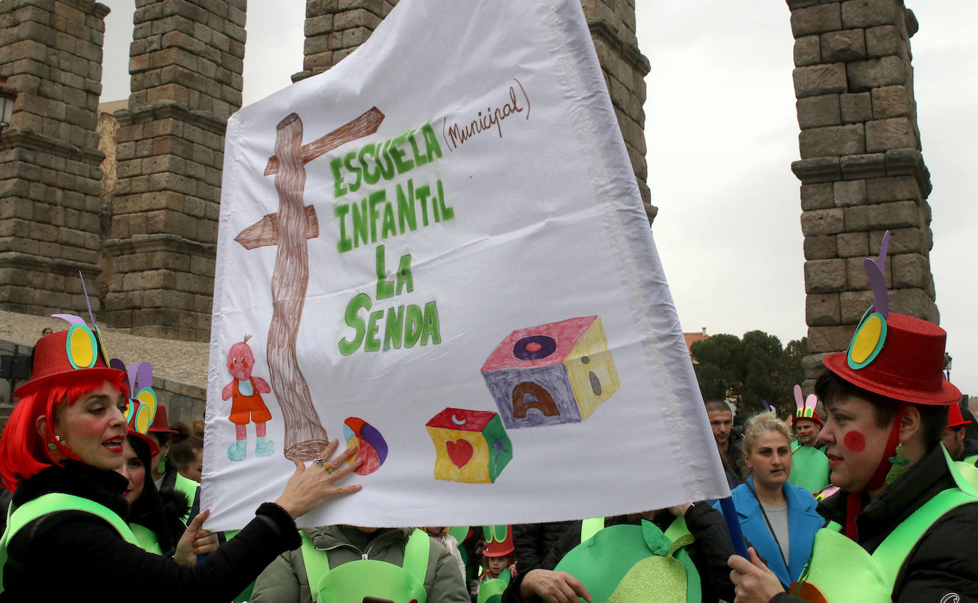 Desfile infantil en el Carnaval de Segovia. 