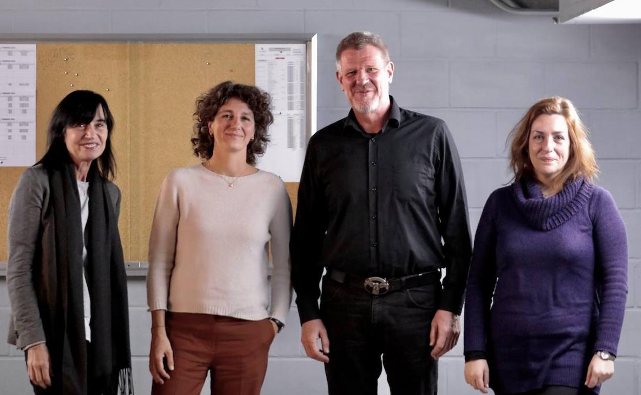 Mara Dierssen, Marina Garcés, David Bueno y María García Perez. 