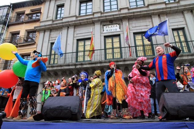 Un momento de las celebraciones por el Domingo de Piñata. 