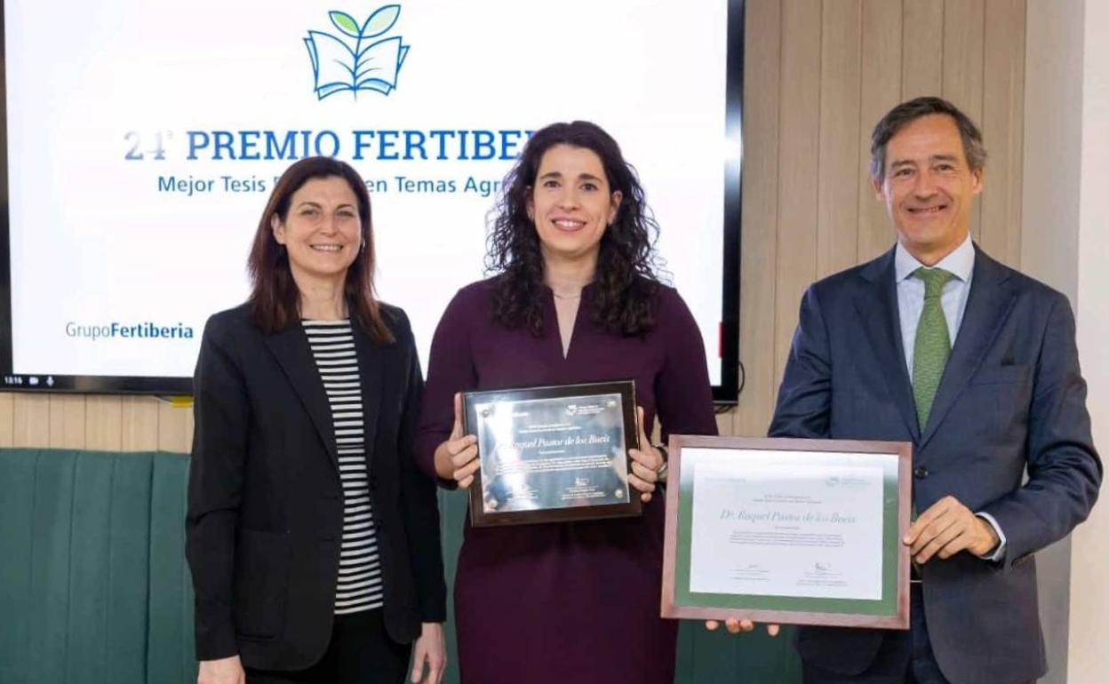 La palentina Raquel Pastor, galardonada con el premio Fertiberia.