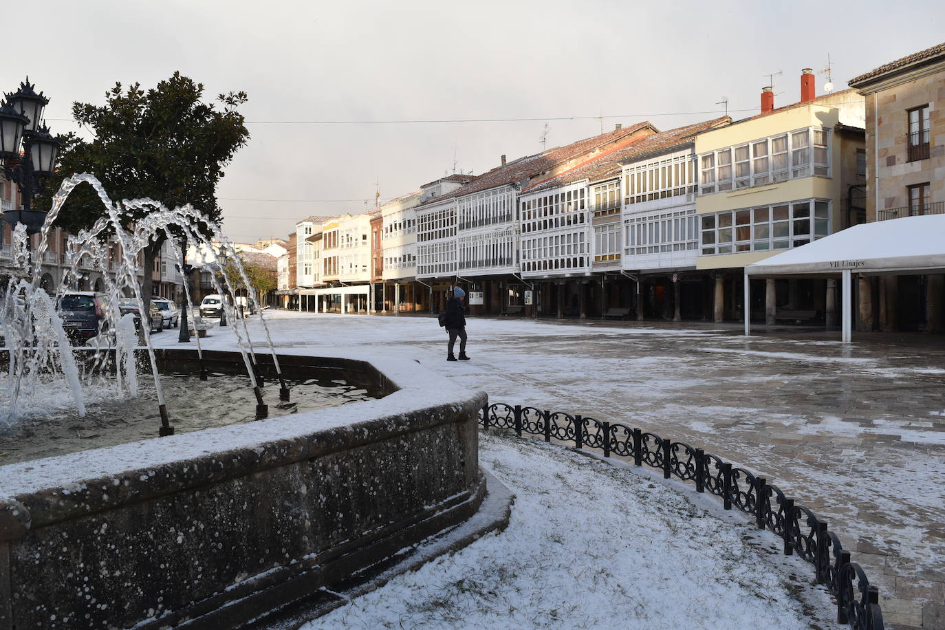 Fotos: La nieve y el frío no dan tregua en Aguilar de Campoo