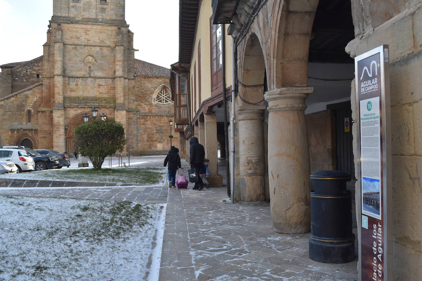 Fotos: La nieve y el frío no dan tregua en Aguilar de Campoo