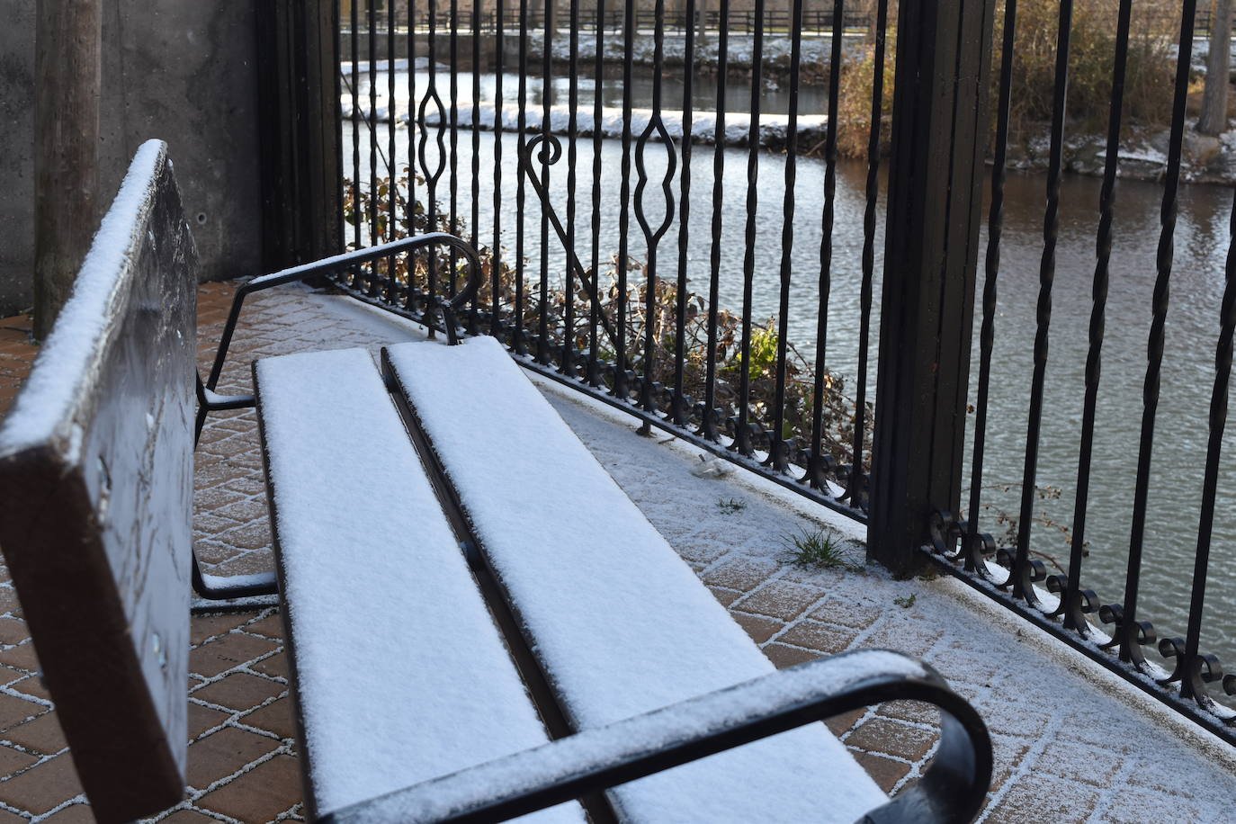 Fotos: La nieve y el frío no dan tregua en Aguilar de Campoo