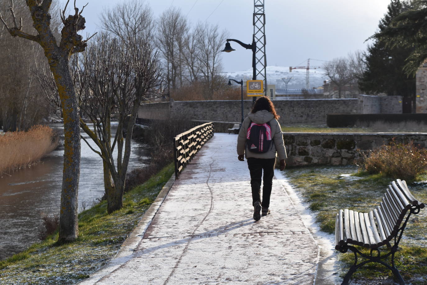 Fotos: La nieve y el frío no dan tregua en Aguilar de Campoo