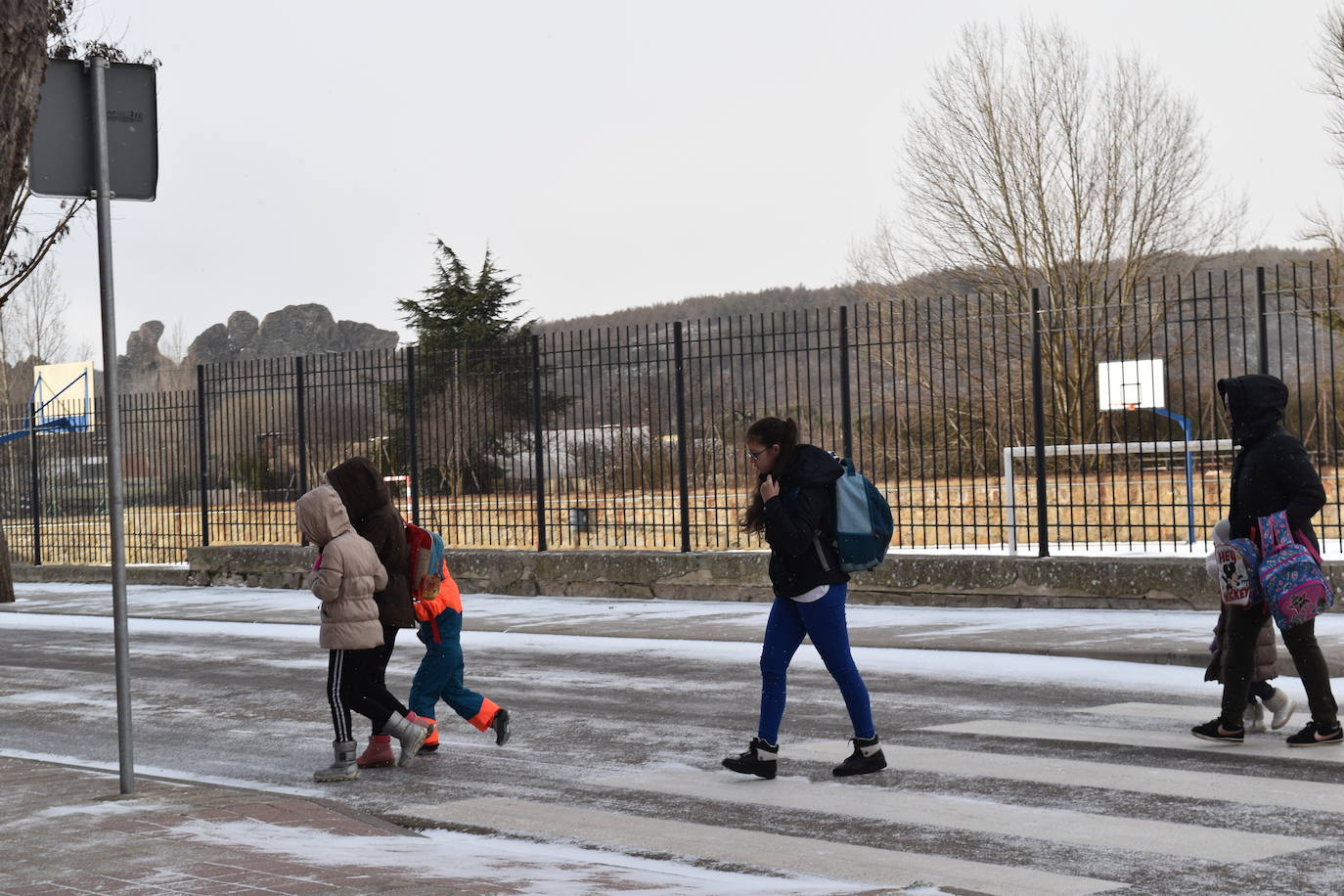 Fotos: La nieve y el frío no dan tregua en Aguilar de Campoo