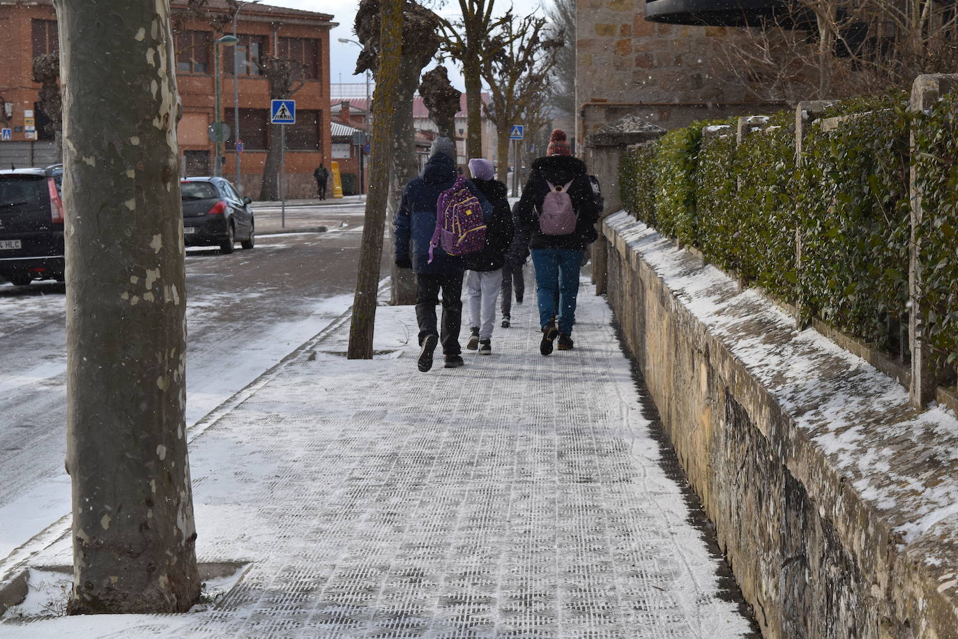 Fotos: La nieve y el frío no dan tregua en Aguilar de Campoo