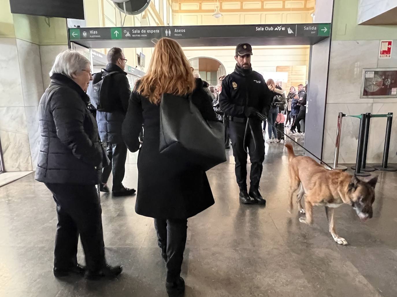 Fotos: Pasajeros de tren esperan en la estación de Valladolid por los retrasos