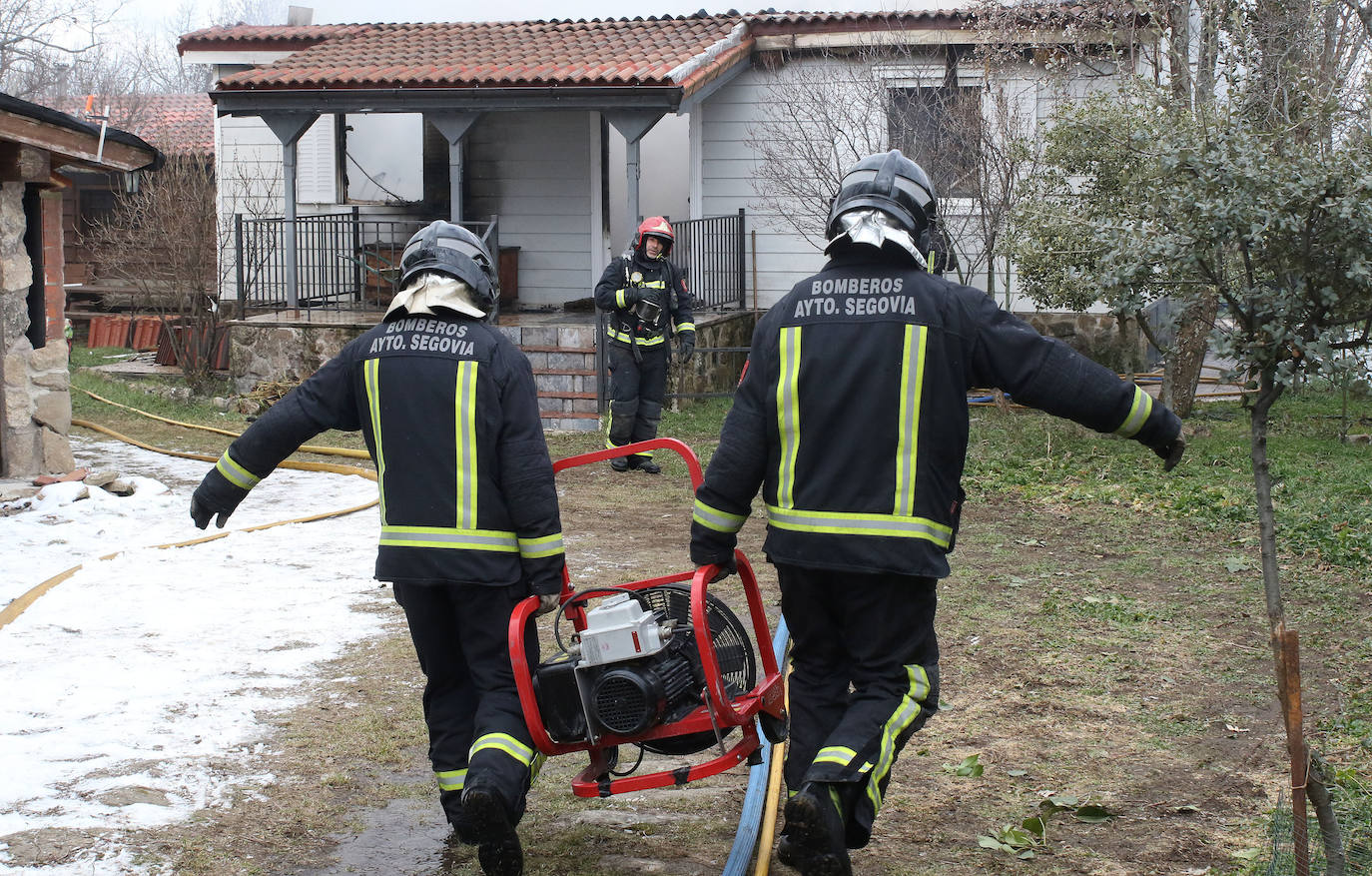 Incendio de una vivienda en Gallegos. 