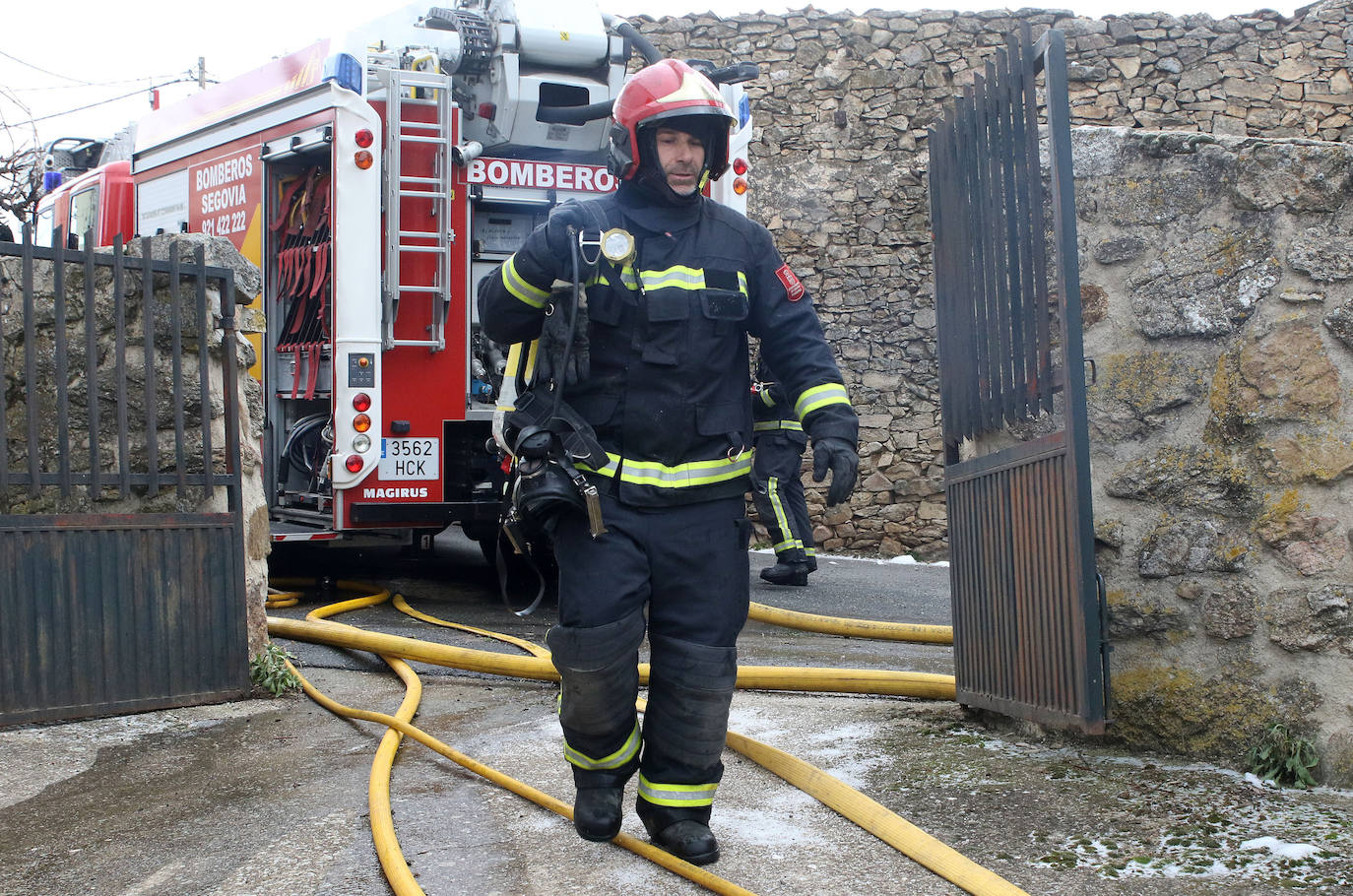 Incendio de una vivienda en Gallegos. 