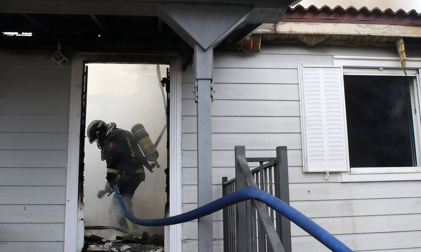 Incendio de una vivienda en Gallegos. 