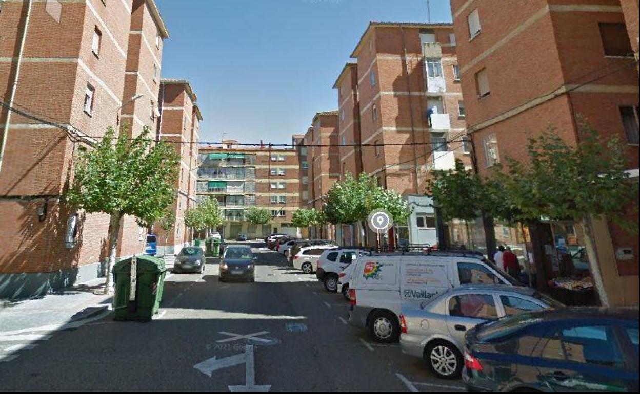 Calle Manuel de Falla de Palencia, donde se produjeron los hechos.