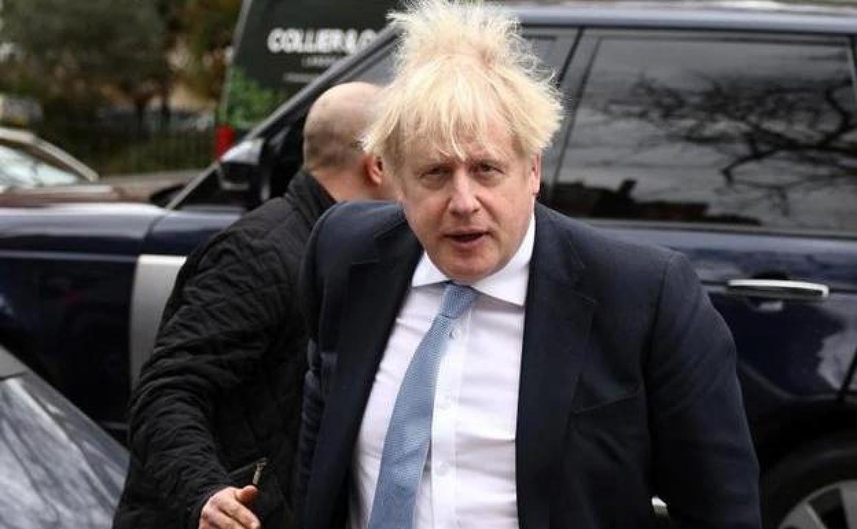 El ex primer ministro británico Boris Johnson, este viernes en Londres