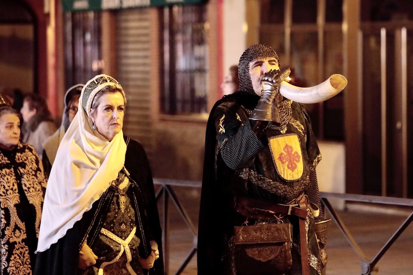 Recreación, este sábado, de la llegada de la reina Juana a Tordesillas.