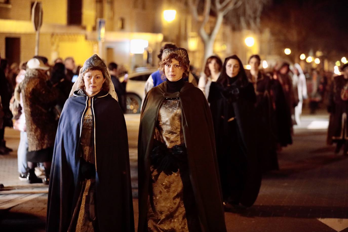 Recreación, este sábado, de la llegada de la reina Juana a Tordesillas.
