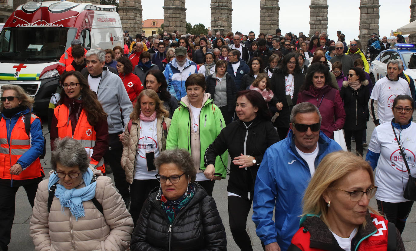 Marcha solidaria de la Cruz Roja en Segovia. 