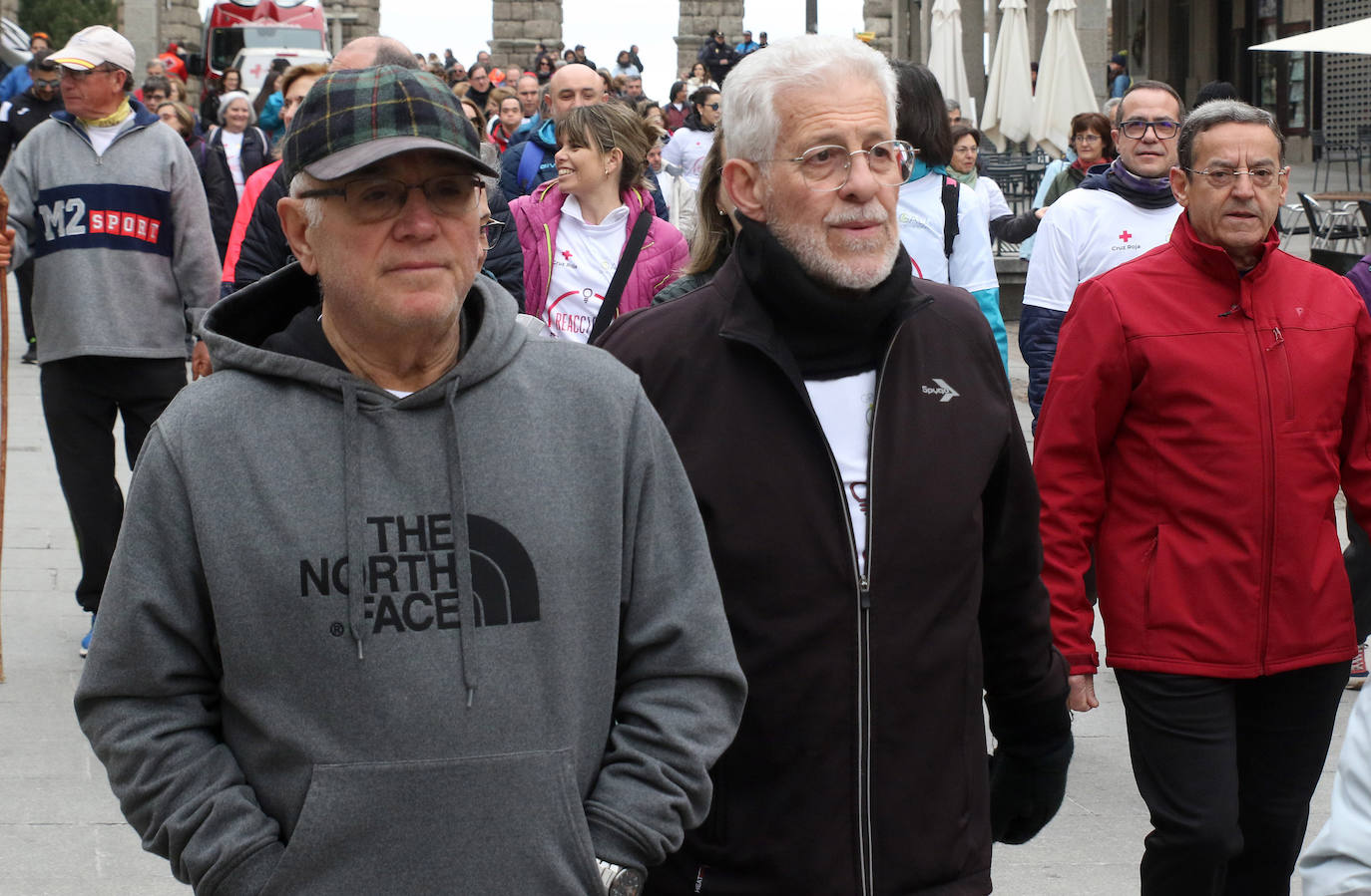 Marcha solidaria de la Cruz Roja en Segovia. 