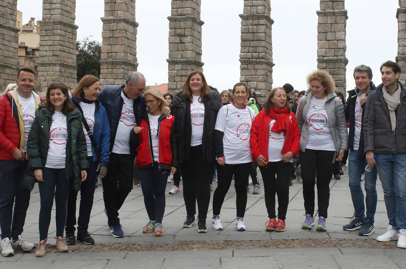 Marcha solidaria de la Cruz Roja en Segovia. 