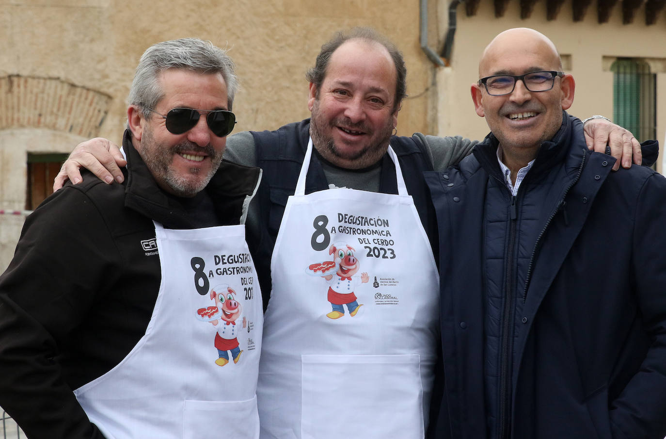 Degustación gastronómica del cerdo en San Lorenzo. 