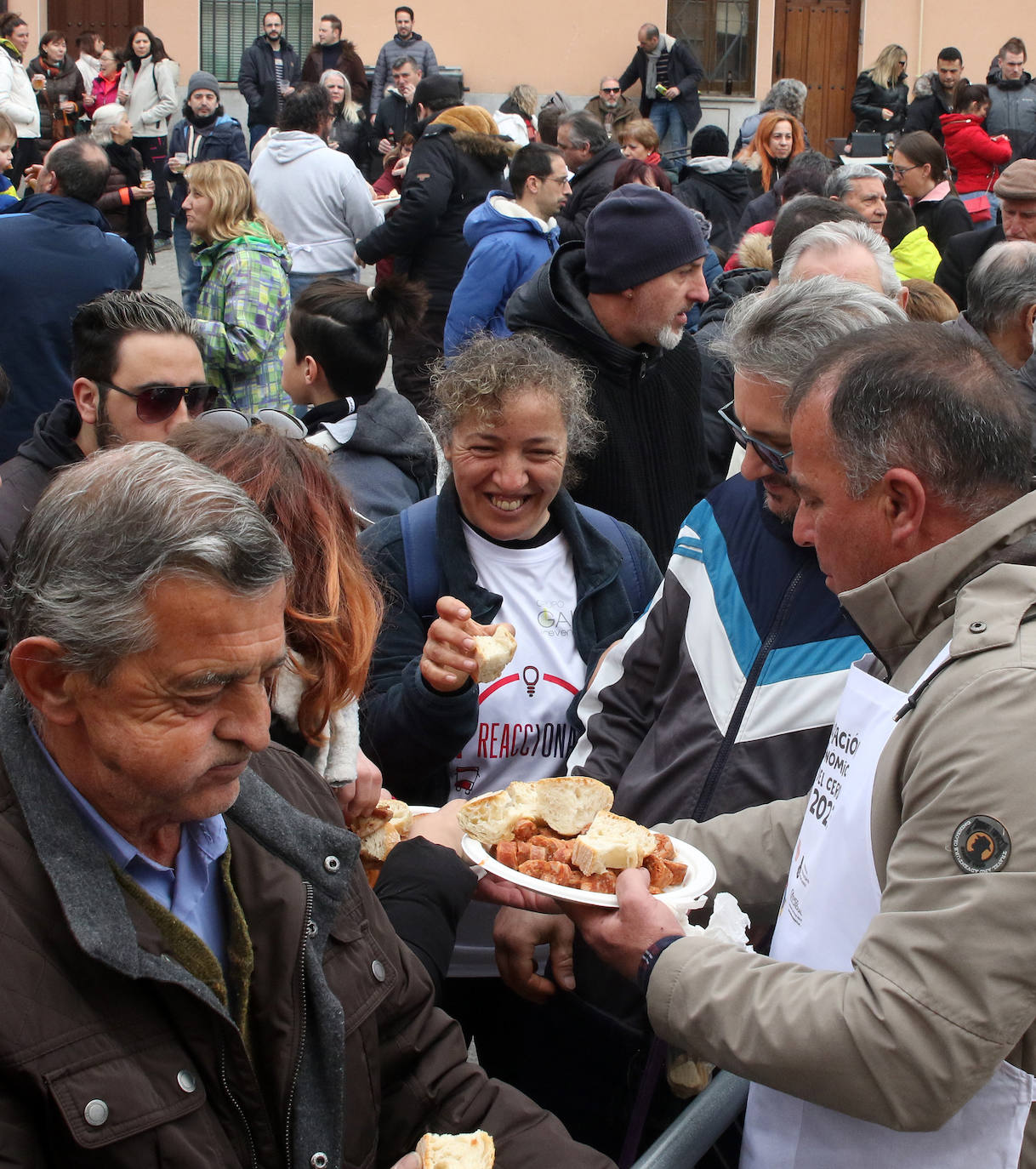 Degustación gastronómica del cerdo en San Lorenzo. 