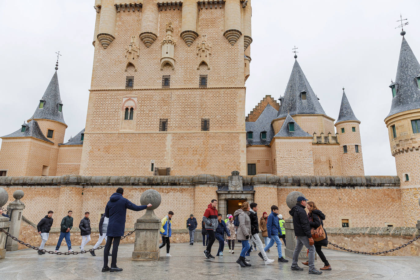 Simulacro de emergencias en el Alcázar de Segovia. ICAL Y EL NORTE