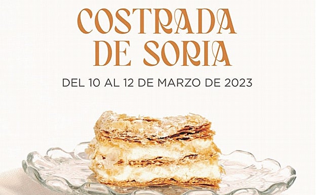 Cartel de las jornadas de la Costrada de Soria. Foto: Asociación de Pasteleros y reposteros de Soria (ASEC)