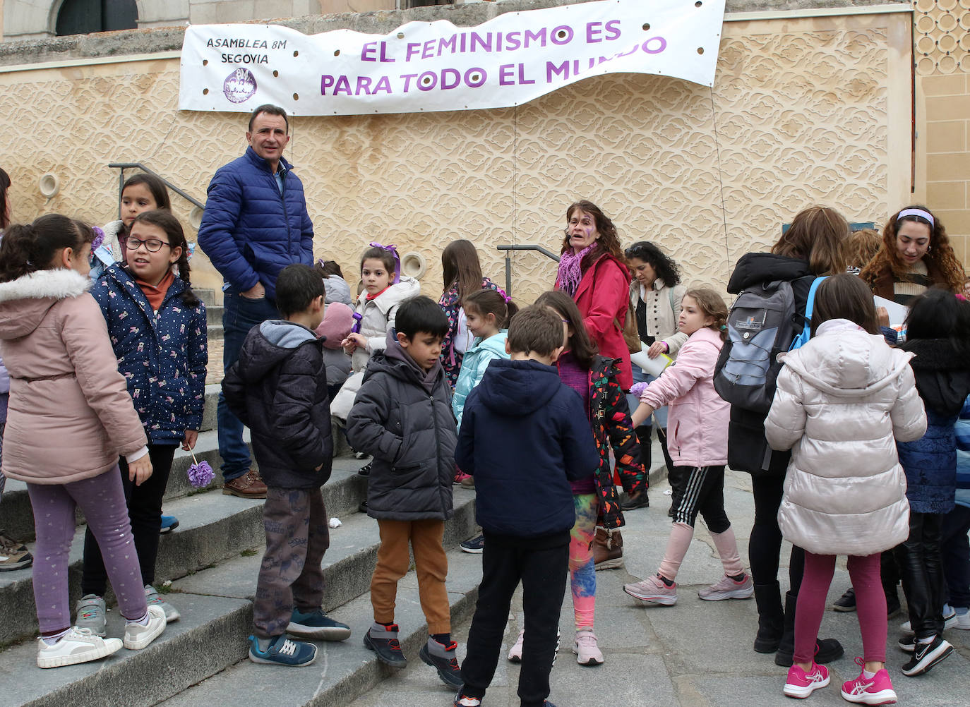 Actos del 8-M en Segovia. 