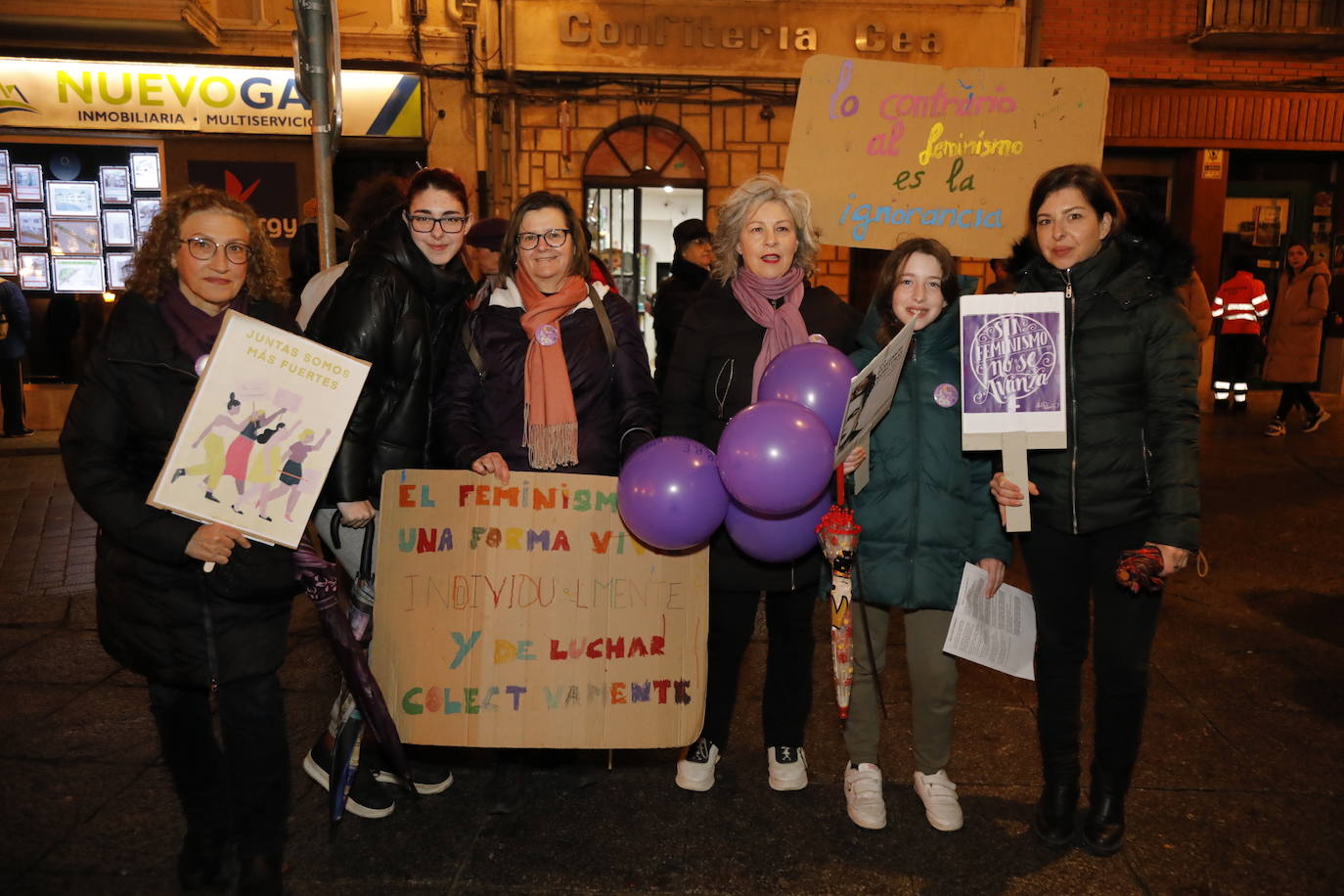 La manifestación del Día Internacional de la Mujer en Peñafiel.