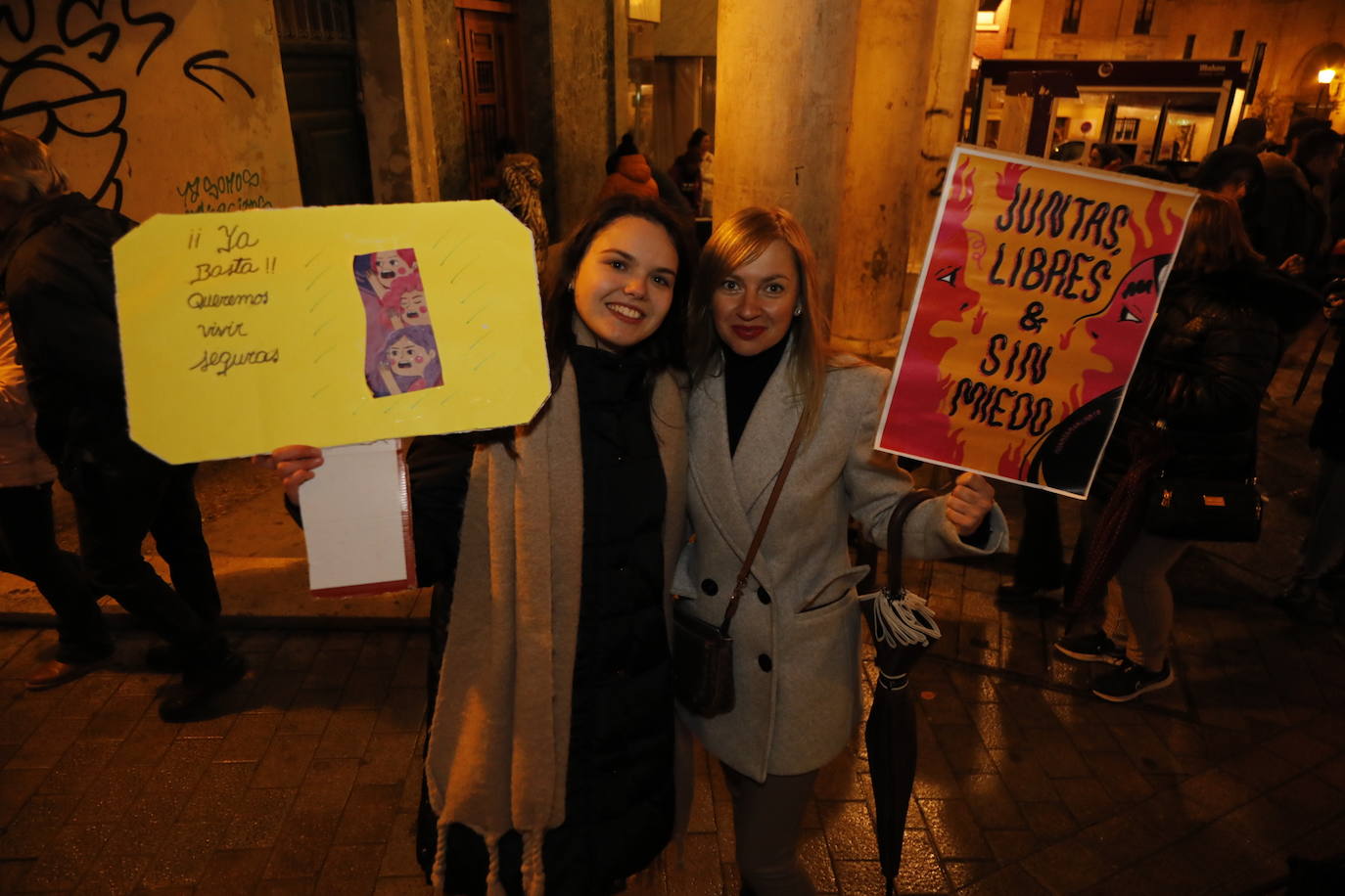 La manifestación del Día Internacional de la Mujer en Peñafiel.