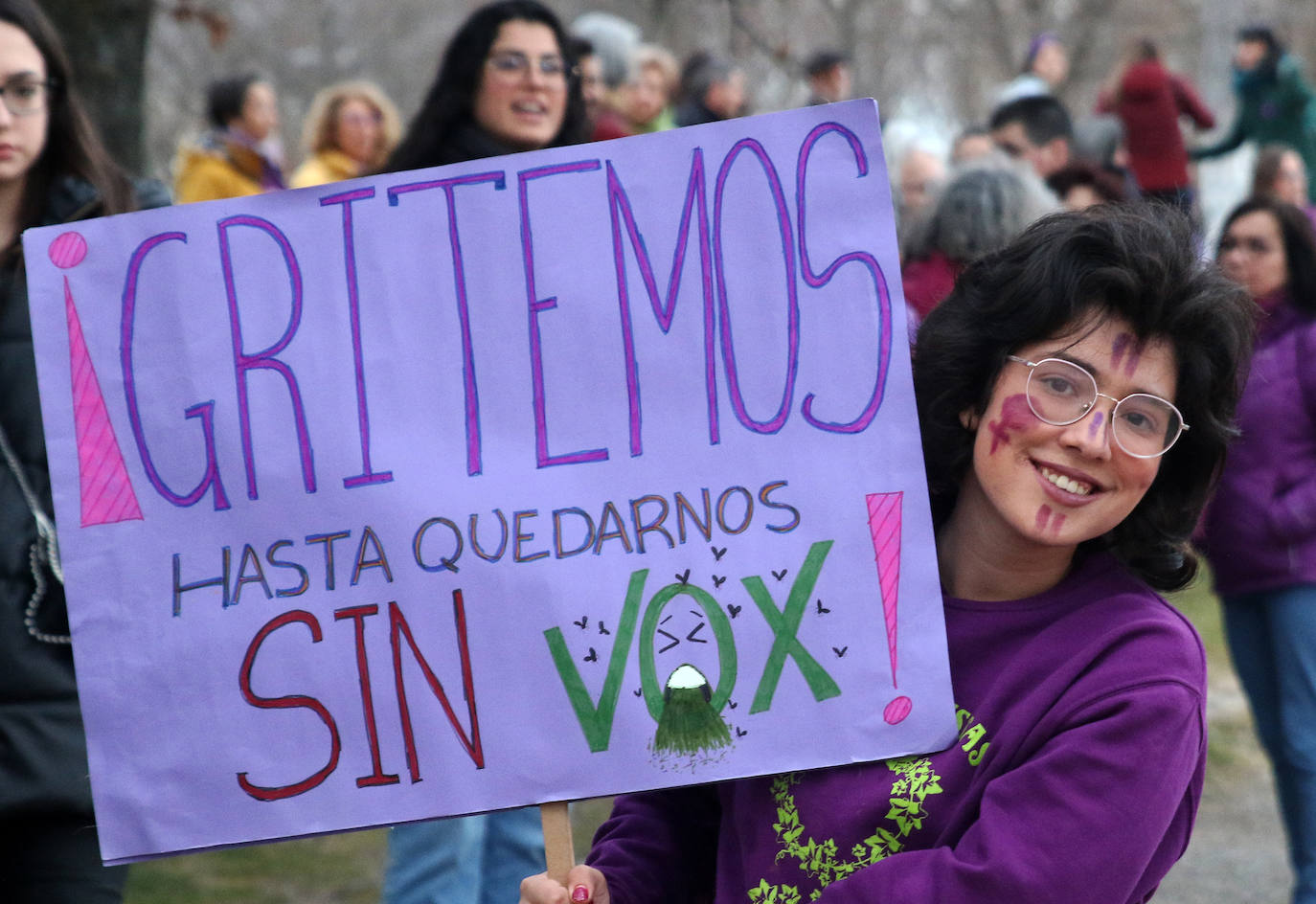 Manifestación del Día de la Mujer en Segovia. 