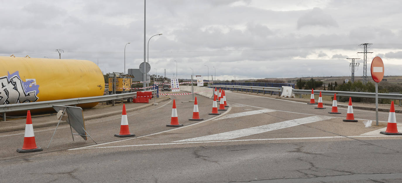 Fotos: Obras en la autovía P-11 de Palencia de acceso a Villamuriel