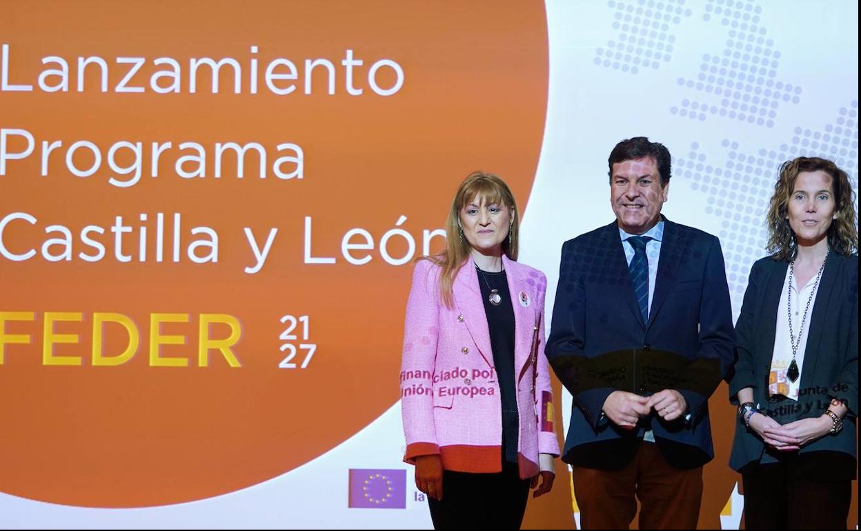 Carriedo, durante la presentación del programa FEDER. 