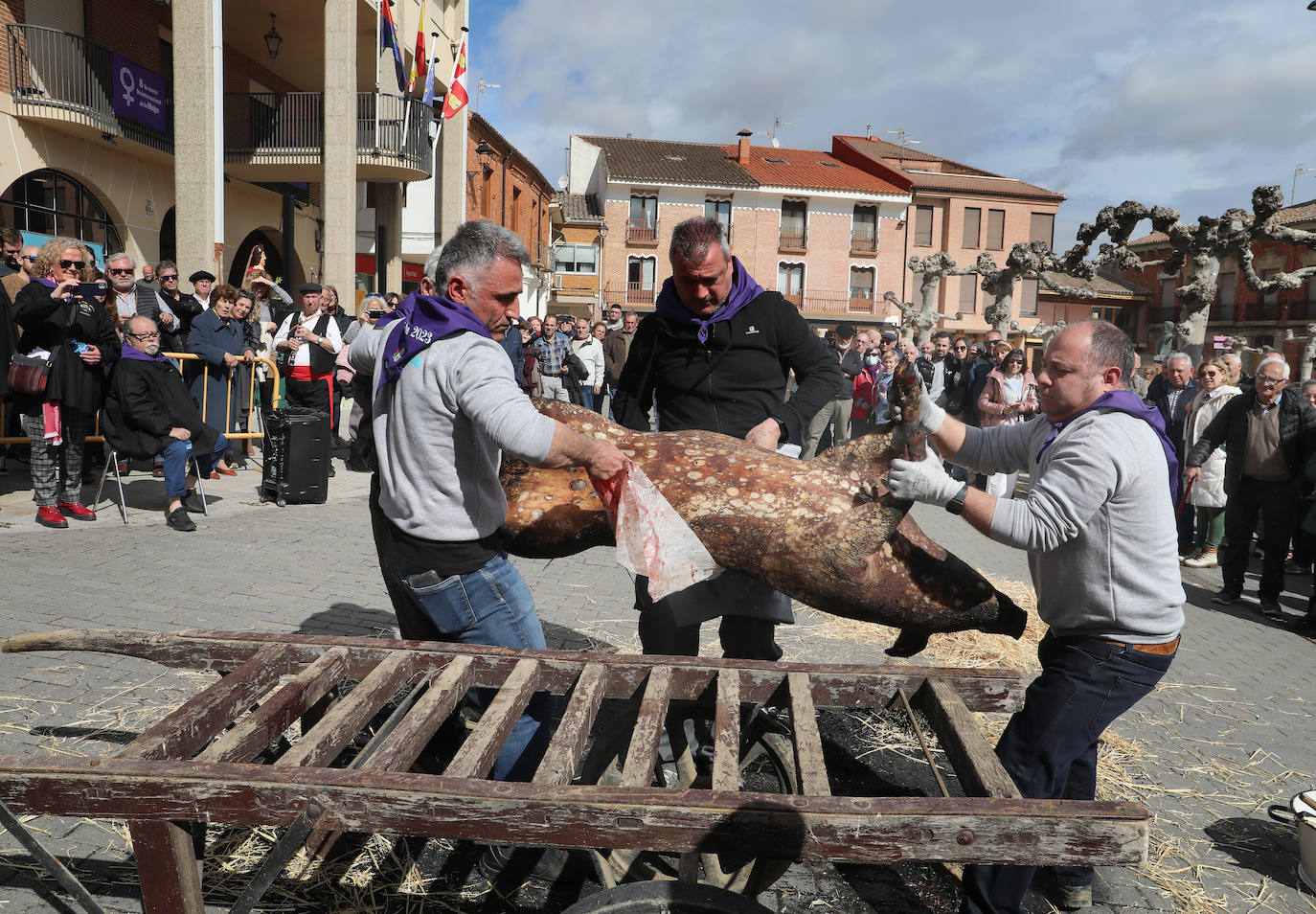 Fotos: Tradición y fiesta se aúnan en Villada en torno a la matanza