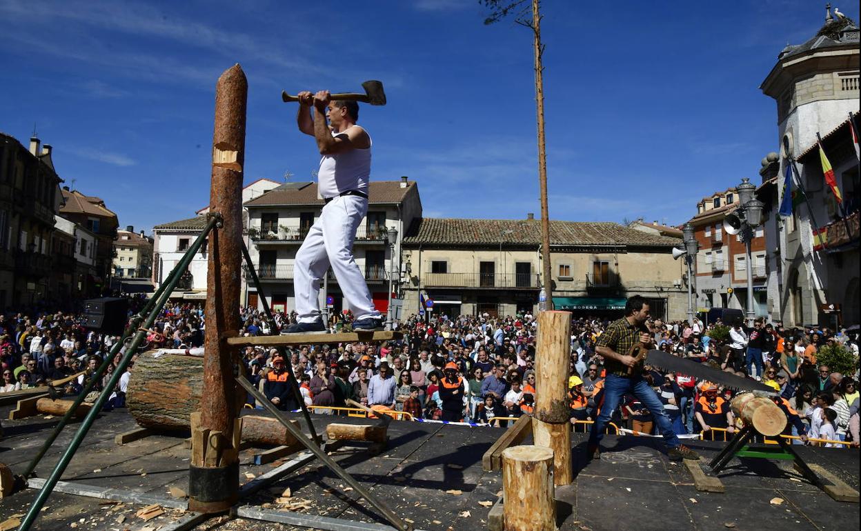 Exhibición de corte en El Espinar. 