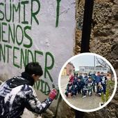 Un ritual de pintura y alegría en la Nochevieja torreña