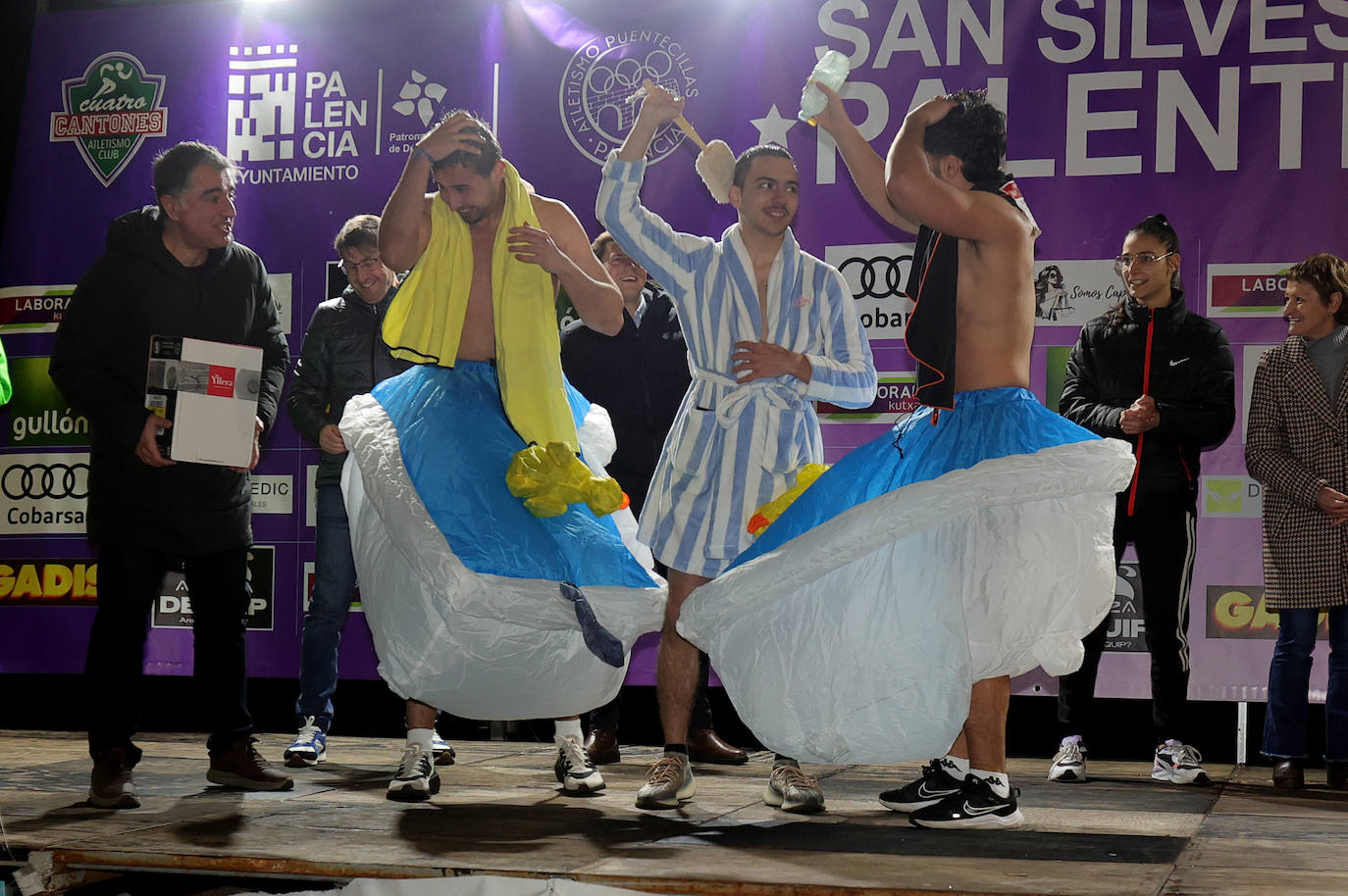 Podios de la San Silvestre Palentina