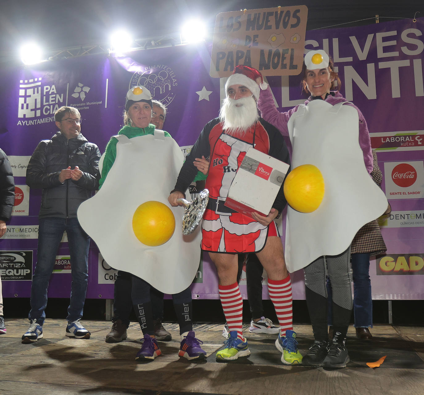 Podios de la San Silvestre Palentina