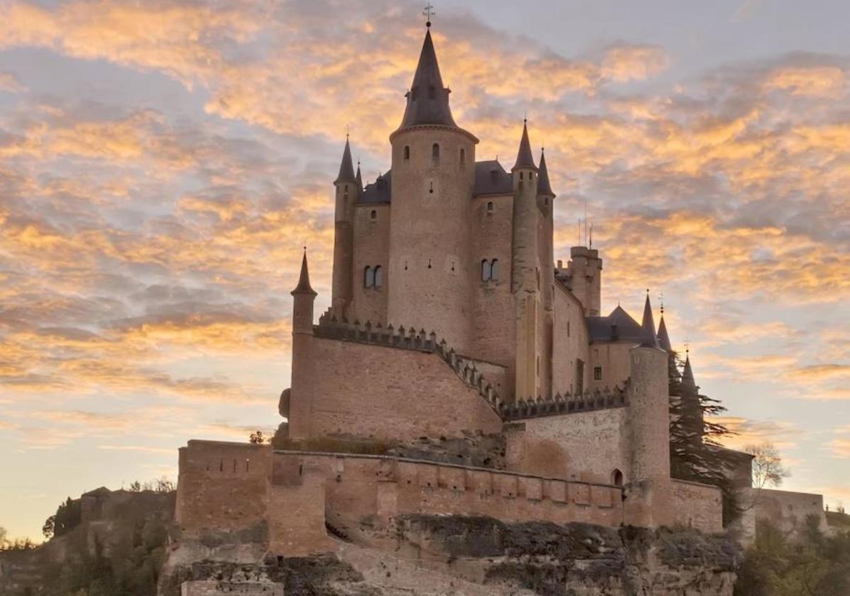 Vista del Alcázar de Segovia.