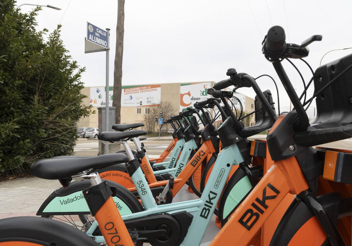 Estación de Biki, en la calle Aluminio.