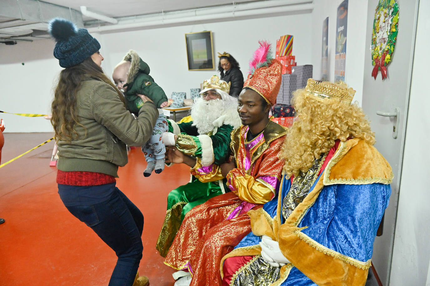 Las imágenes de la visita de los Reyes Magos a San Vicente de Paúl