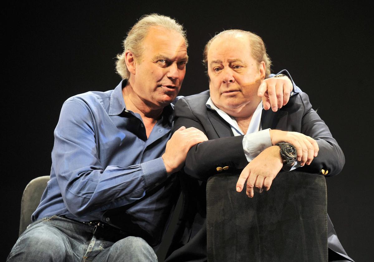 Bertín Osborne y Arévalo compartieron escenario durante seis años.