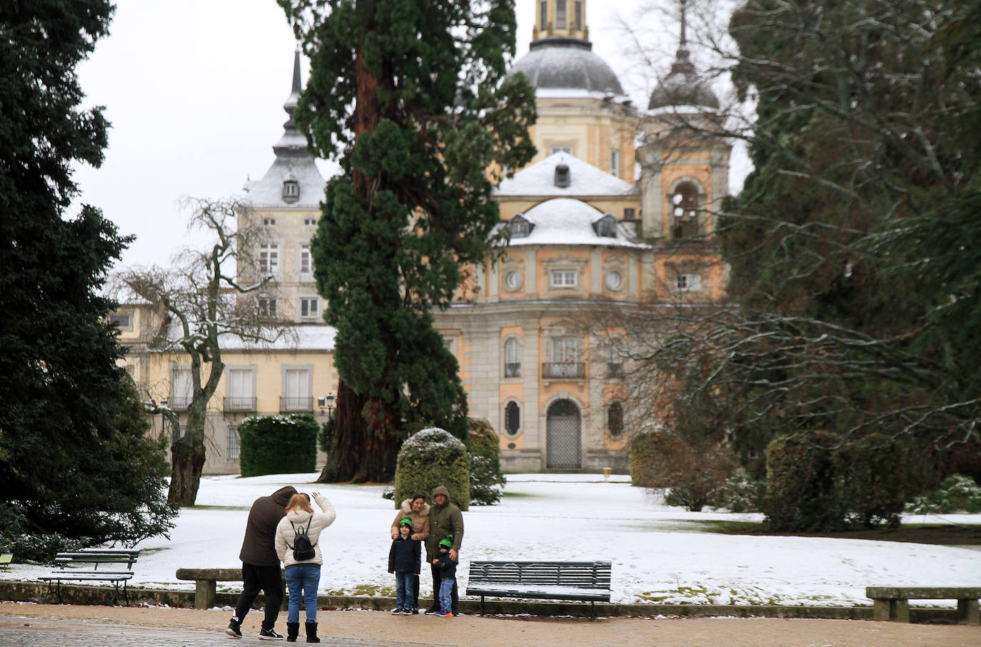 Nevada en La Granja de San Ildefonso