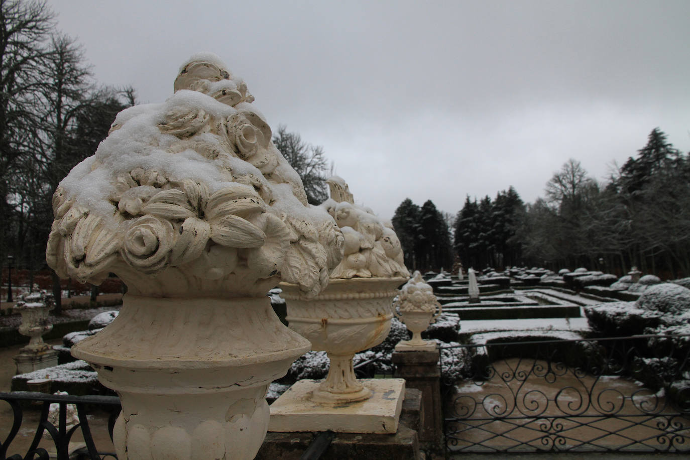 Nevada en La Granja de San Ildefonso