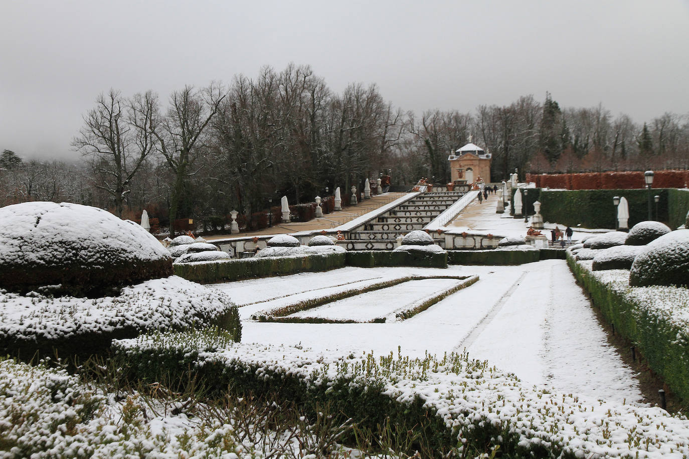 Nevada en La Granja de San Ildefonso