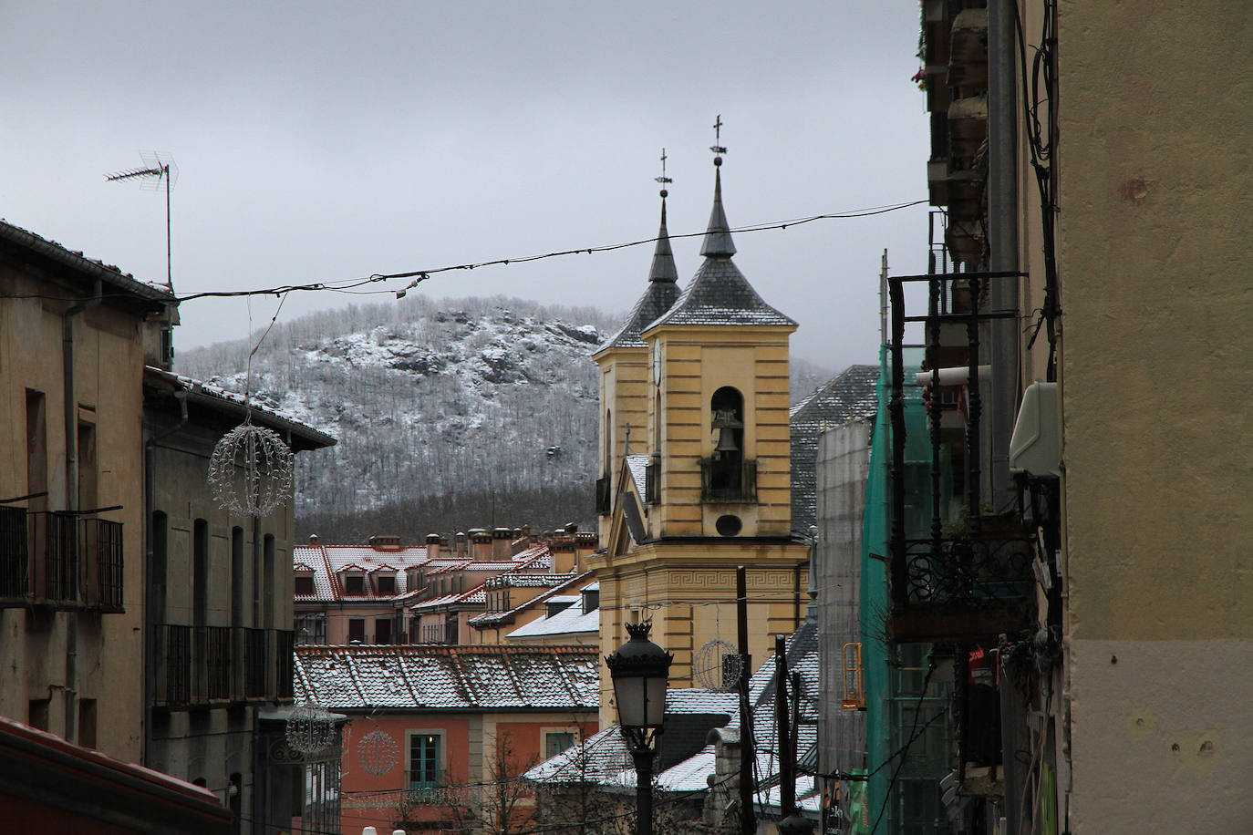 Nevada en La Granja de San Ildefonso